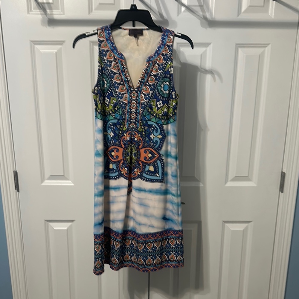 Hale Bob Multicolor Sleeveless Dress